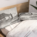 Vintage Surfing Hawaii Pillow Sham Gallery Image 2