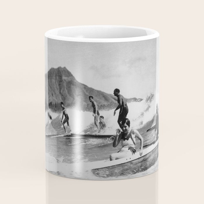 Vintage Surfing Hawaii Coffee Mug Gallery Image 4