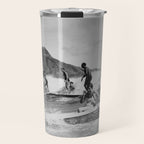 Vintage Surfing Hawaii Travel Mug Gallery Image 1