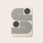 Abstraction_BLACK_LINE_DOT_POP_ART_Minimalism_004D Bath Mat Gallery Image 1