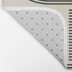 Abstraction_BLACK_LINE_DOT_POP_ART_Minimalism_004D Bath Mat Gallery Image 2