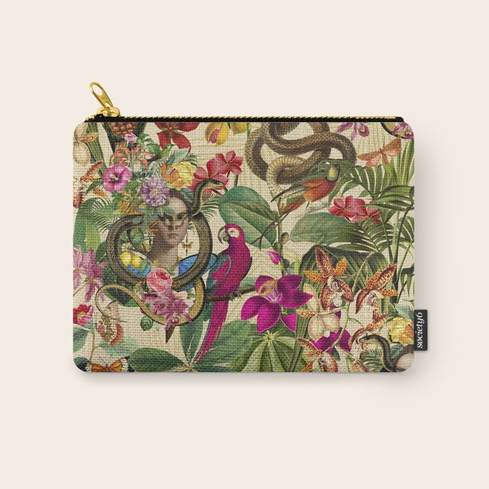 Snake Princess Tropical Jungle Vibes Multicolor  Carry All Pouch Gallery Image 1