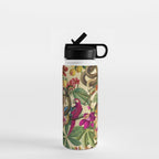 Snake Princess Tropical Jungle Vibes Multicolor  Water Bottle Gallery Image 1