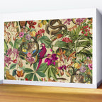 Snake Princess Tropical Jungle Vibes Multicolor  Wall Mural Gallery Image 2
