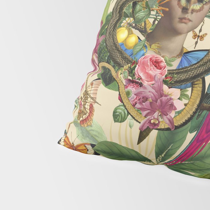 Snake Princess Tropical Jungle Vibes Multicolor  Pillow Sham Gallery Image 4