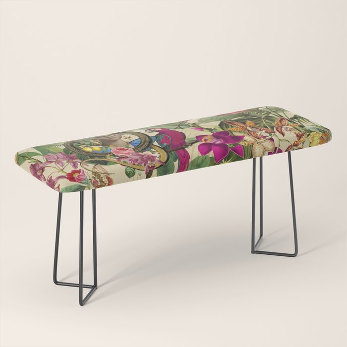 Snake Princess Tropical Jungle Vibes Multicolor  Bench Gallery Image 1