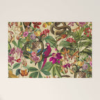 Snake Princess Tropical Jungle Vibes Multicolor  Welcome Mat Gallery Image 1