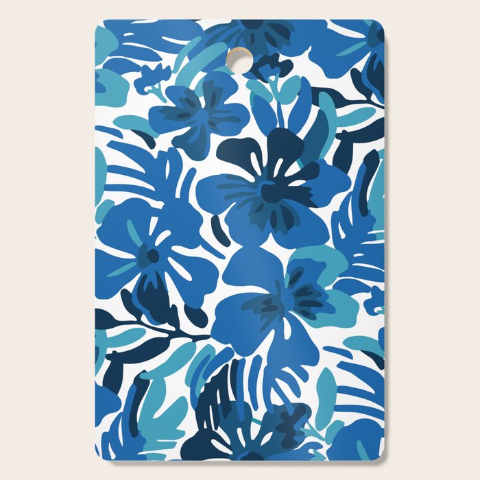 Tropical watercolor flower nature art pattern Cutting Board Gallery Image 1