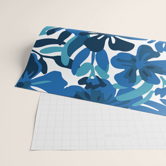 Tropical watercolor flower nature art pattern Wrapping Paper Gallery Image 2