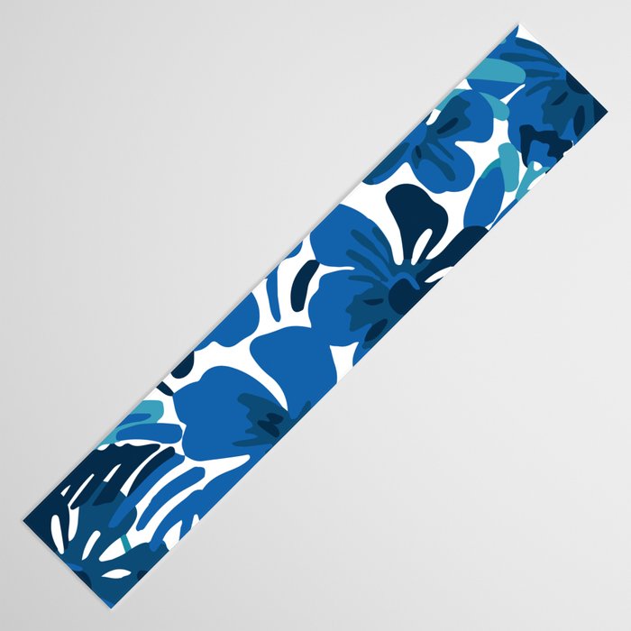 Tropical watercolor flower nature art pattern Table Runner Gallery Image 3
