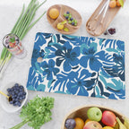 Tropical watercolor flower nature art pattern Cutting Board Gallery Image 2