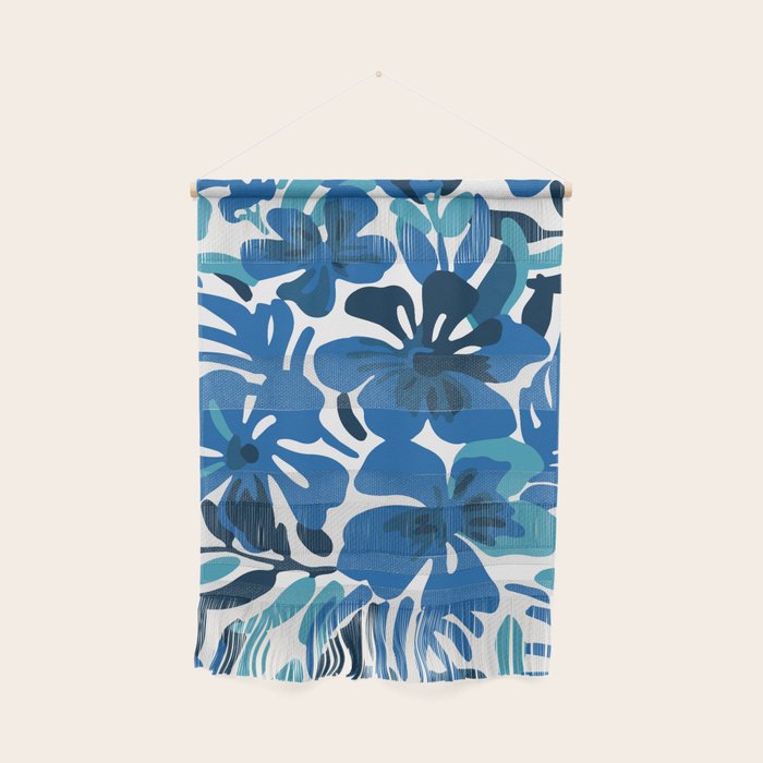 Tropical watercolor flower nature art pattern Wall Hanging Gallery Image 1
