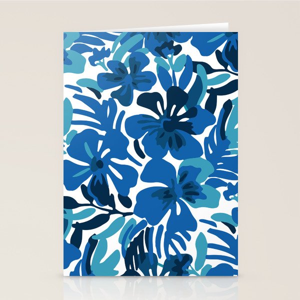 Tropical watercolor flower nature art pattern Stationery Card Gallery Image 2