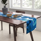 Tropical watercolor flower nature art pattern Table Runner Gallery Image 2