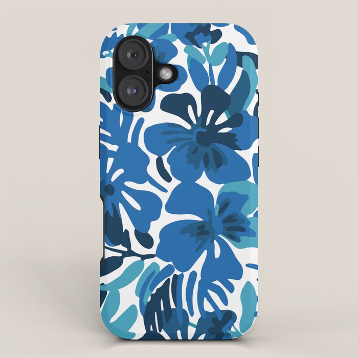 Tropical watercolor flower nature art pattern iPhone Case Gallery Image 1