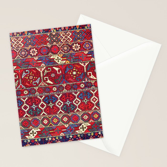Armenian Vintage Rug Print Stationery Card Gallery Image 2