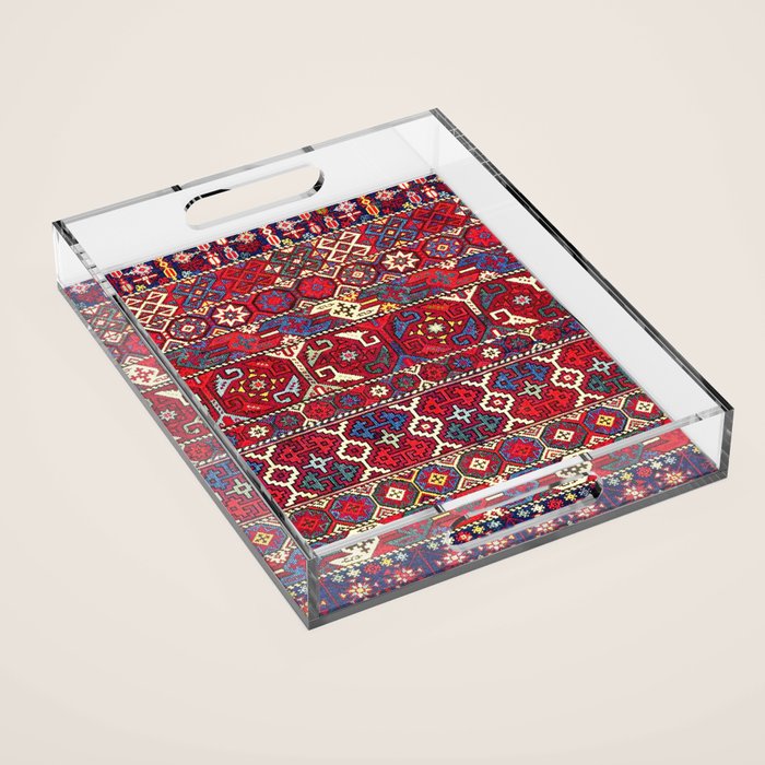 Armenian Vintage Rug Print Acrylic Tray Gallery Image 1