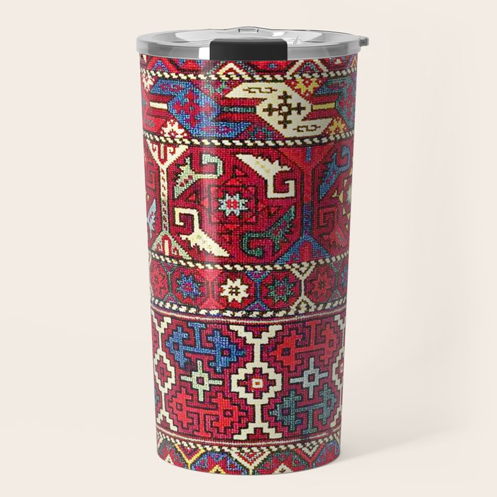 Armenian Vintage Rug Print Travel Mug Gallery Image 1