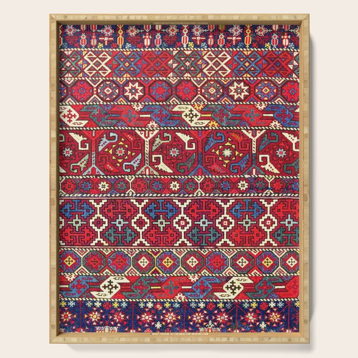 Armenian Vintage Rug Print Serving Tray Gallery Image 1