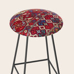 Armenian Vintage Rug Print Stool Gallery Image 2