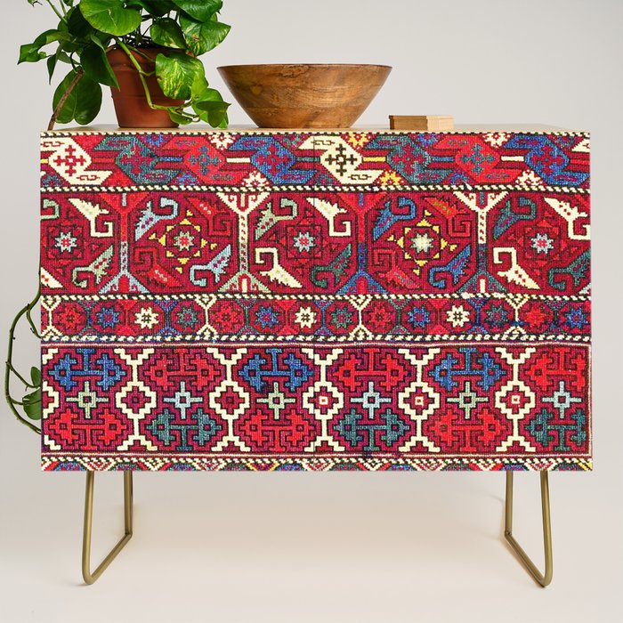 Armenian Vintage Rug Print Credenza Gallery Image 1