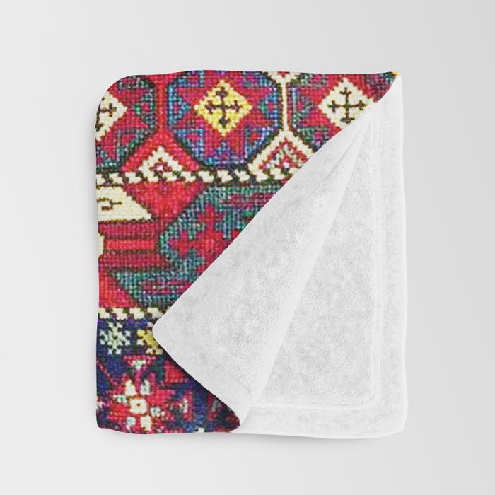 Armenian Vintage Rug Print Throw Blanket Gallery Image 3