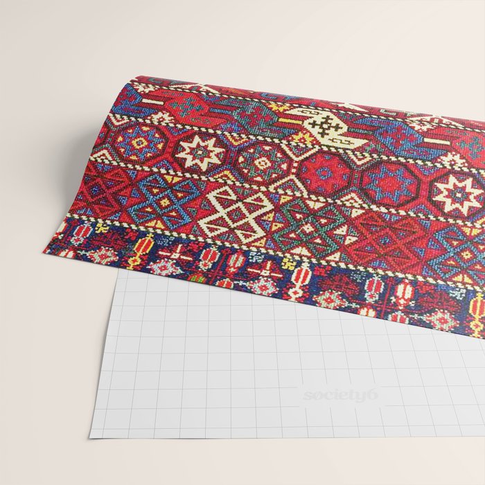 Armenian Vintage Rug Print Wrapping Paper Gallery Image 2