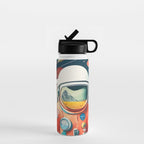The Outsider Syndrome, Astronaut Space Travel Galaxy Surrealism, Individuality Blush Photography Plants Mars Moon Eclectic Concept Water Bottle Gallery Image 1