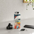 The Outsider Syndrome, Astronaut Space Travel Galaxy Surrealism, Individuality Blush Photography Plants Mars Moon Eclectic Concept Water Bottle Gallery Image 4