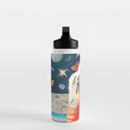 The Outsider Syndrome, Astronaut Space Travel Galaxy Surrealism, Individuality Blush Photography Plants Mars Moon Eclectic Concept Water Bottle Gallery Image 3