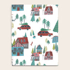 Skiing Winter Village Notebook Gallery Image 4
