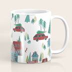 Skiing Winter Village Coffee Mug Gallery Image 1