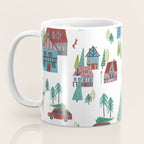 Skiing Winter Village Coffee Mug Gallery Image 3
