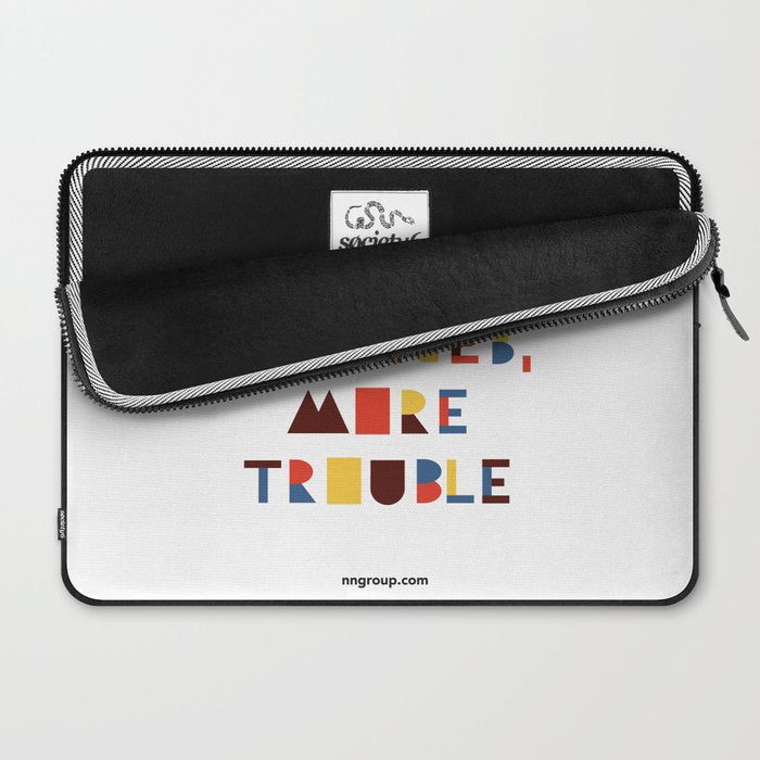 More Choices, More Trouble Laptop Sleeve Gallery Image 2