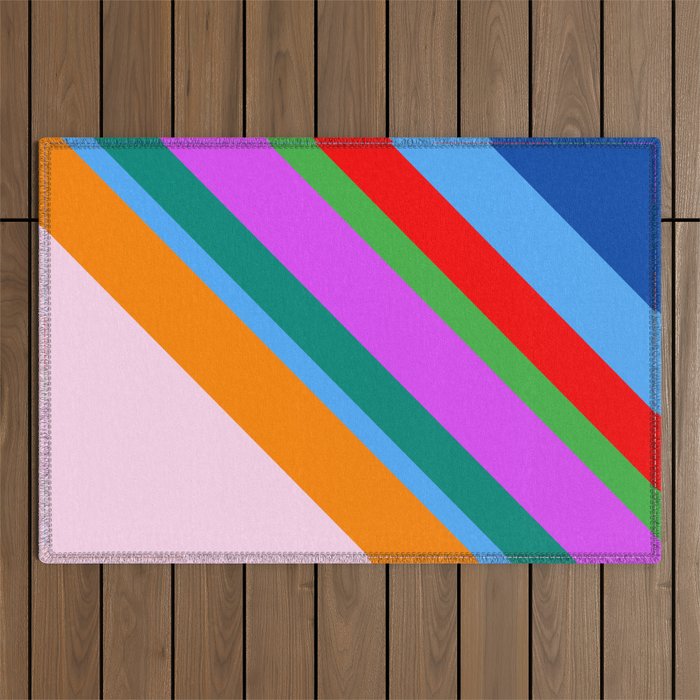 Pride without Prejudice - Rainbow Shadows Outdoor Rug Gallery Image 1