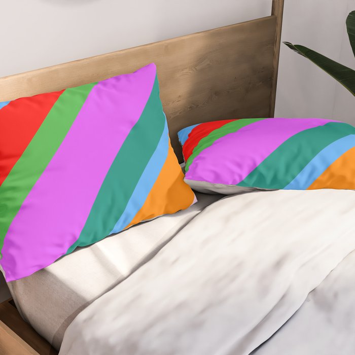 Pride without Prejudice - Rainbow Shadows Pillow Sham Gallery Image 2