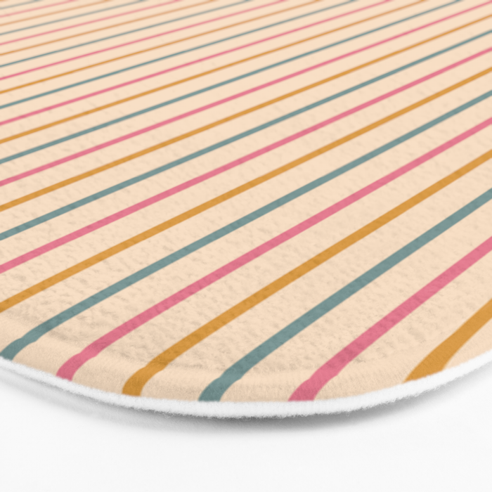 Vintage Stripes  Bath Mat Gallery Image 3