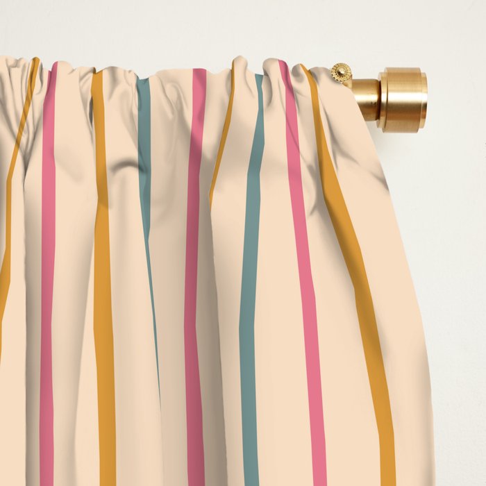 Vintage Stripes  Window Curtain Gallery Image 2