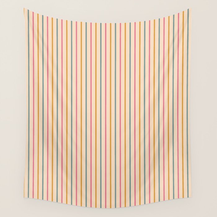 Vintage Stripes  Wall Tapestry Gallery Image 1