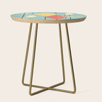 Mid Century Modern Diamonds 1960s colors Side Table Gallery Image 1