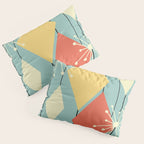 Mid Century Modern Diamonds 1960s colors Pillow Sham Gallery Image 3