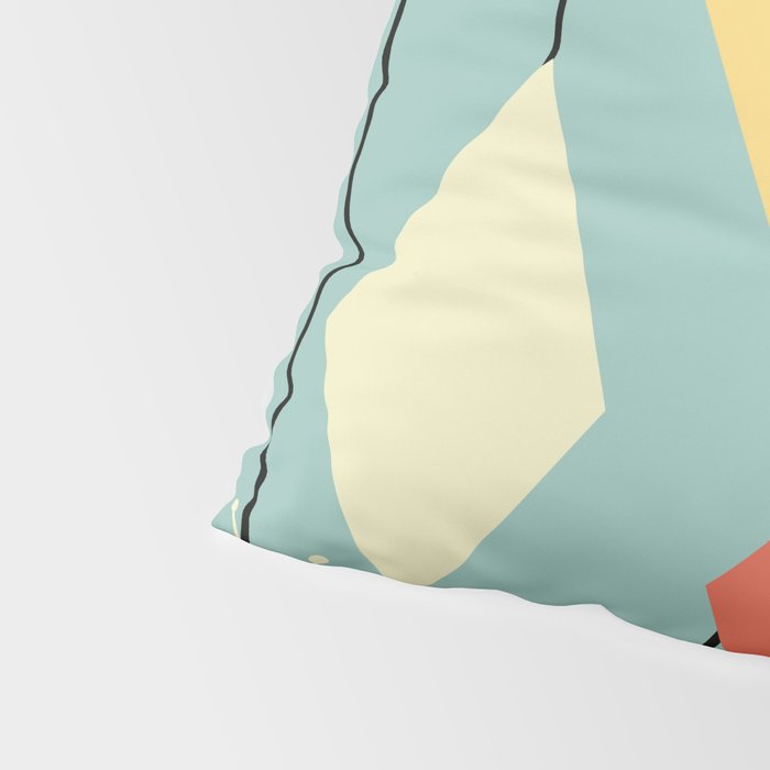 Mid Century Modern Diamonds 1960s colors Pillow Sham Gallery Image 4