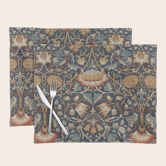 William Morris Vintage Lodden Autumn  Placemat Gallery Image 1
