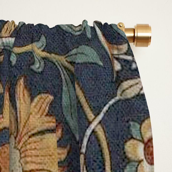 William Morris Vintage Lodden Autumn  Window Curtain Gallery Image 2