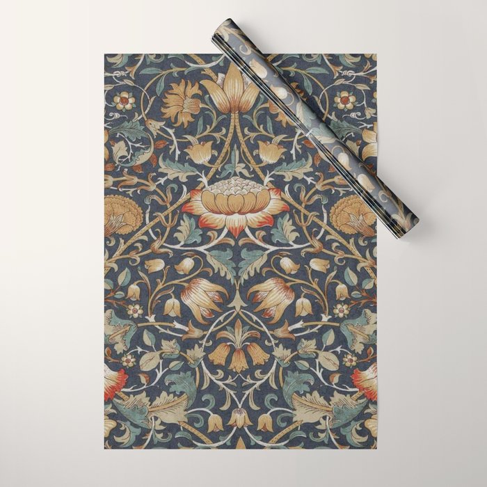 William Morris Vintage Lodden Autumn  Wrapping Paper Gallery Image 1