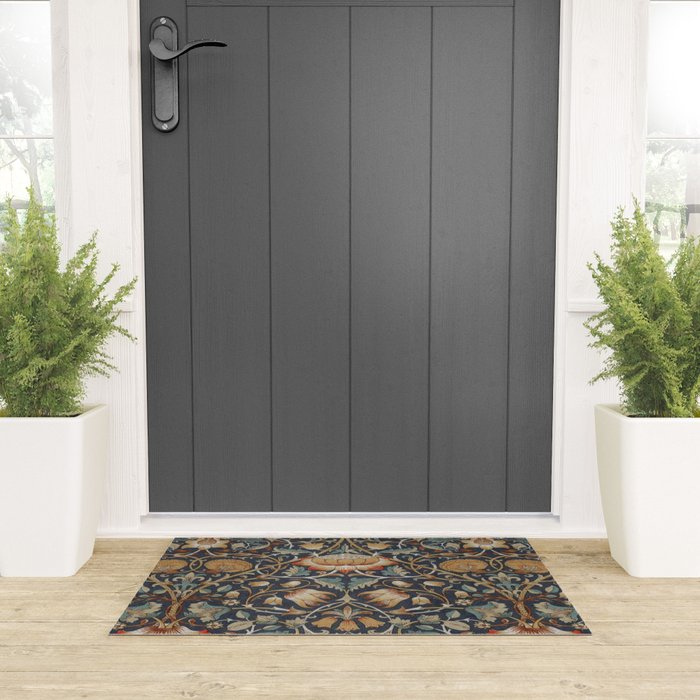 William Morris Vintage Lodden Autumn  Welcome Mat Gallery Image 3