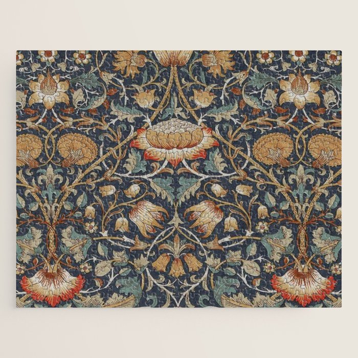 William Morris Vintage Lodden Autumn  Jigsaw Puzzle Gallery Image 1