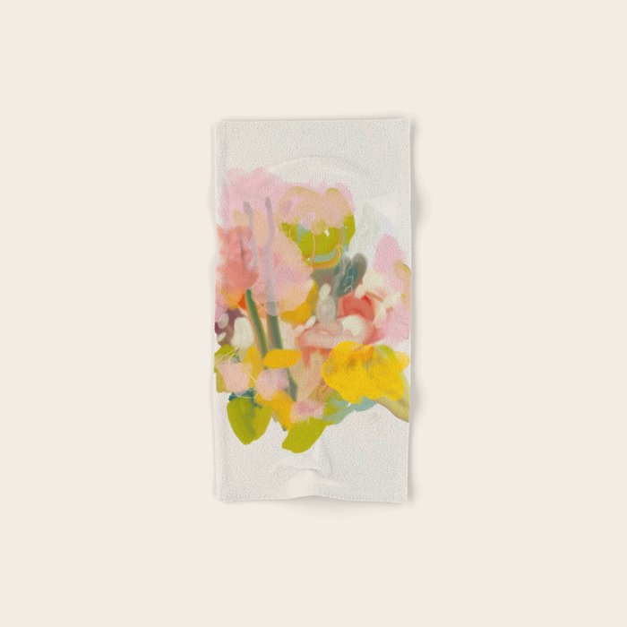 floral abstract spring bouquet Bath Towel Gallery Image 1