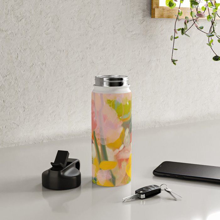 floral abstract spring bouquet Water Bottle Gallery Image 4