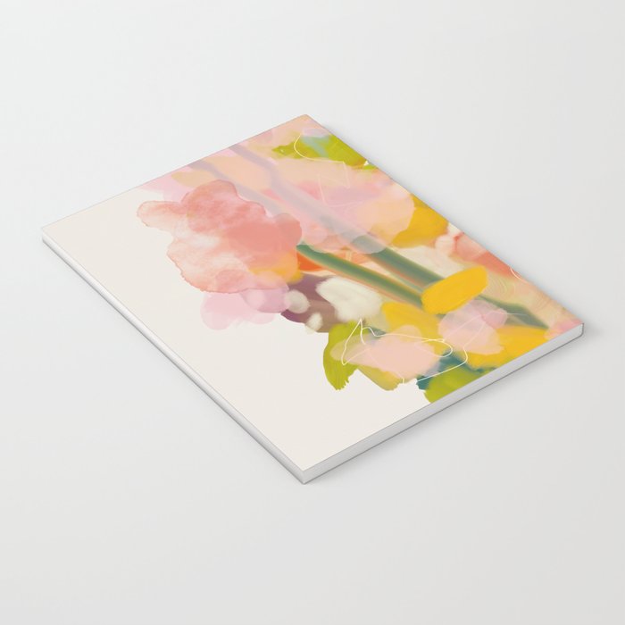 floral abstract spring bouquet Notebook Gallery Image 3